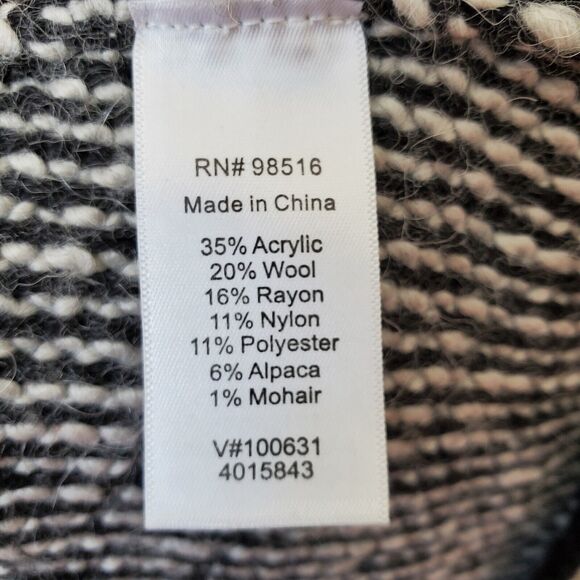 Women Gray Soft Chunky Cardigan Sweater XL Neutral Cozy Career Casual Warm - Picture 6 of 11